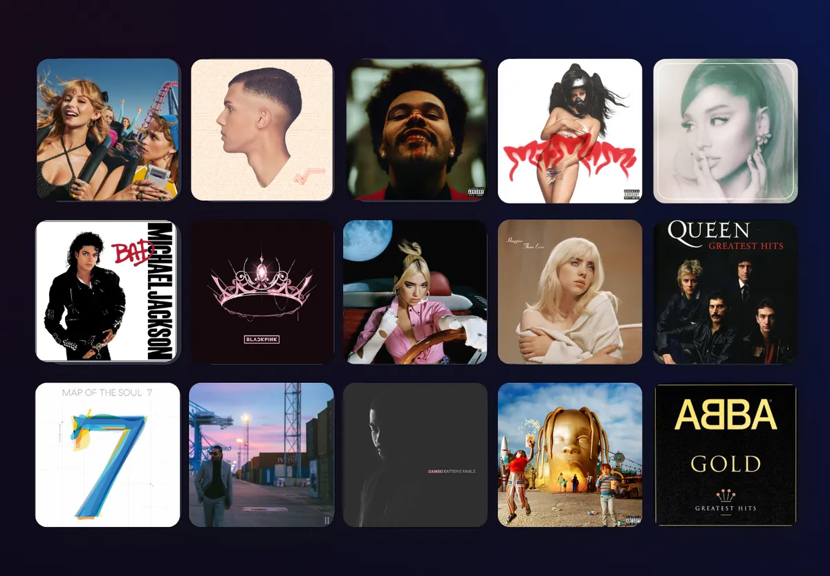 Catalogue de chansons et interface de sélection Singbox